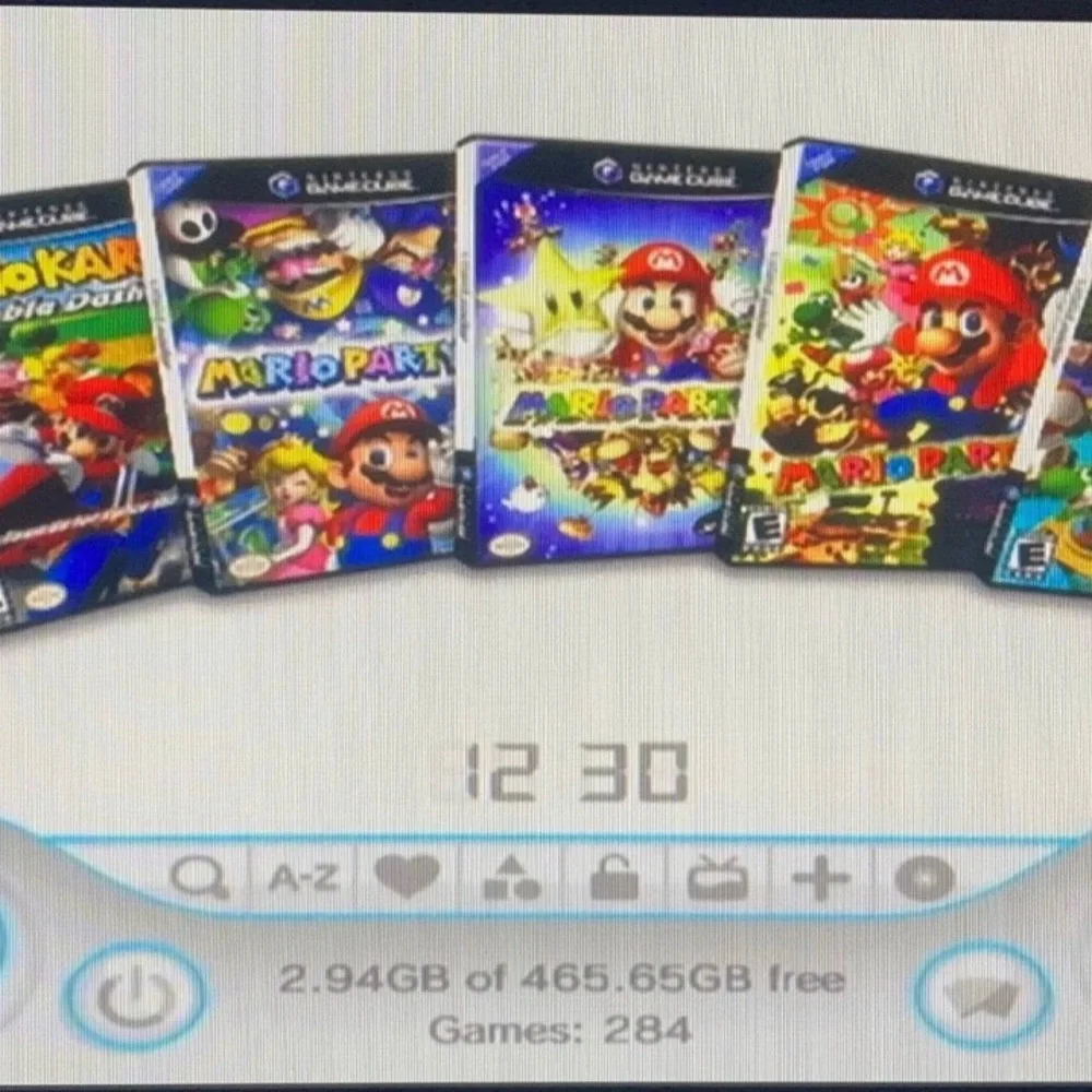 500GB 64GB Custom Wii Bundle - Power Brick / Sensor Bar / HDMI Adapter / Wiimote